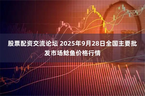 股票配资交流论坛 2025年9月28日全国主要批发市场鲶鱼价格行情